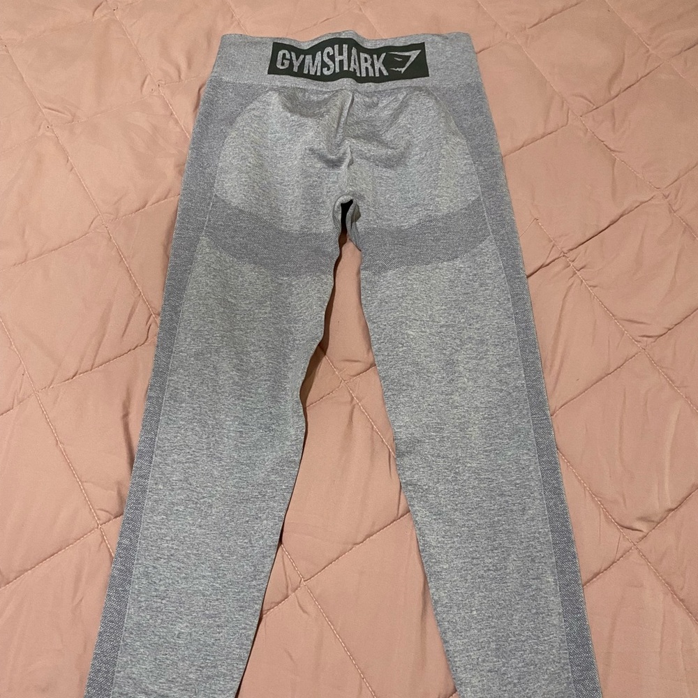 Gymshark high wasted flex leggings gray/blue